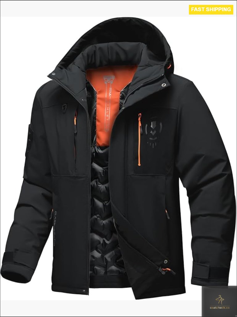 Thermal Waterproof Windproof Hooded Insulated Lightweight Winter Snow Coat